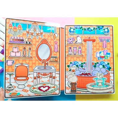 Búp bê giấy Avatar Ngôi nhà công chúa Nastya - Đồ chơi bóc dán thủ công, quà tặng bé, giá 94.600₫ 3