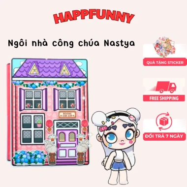 Búp bê giấy Avatar Ngôi nhà công chúa Nastya - Đồ chơi bóc dán thủ công, quà tặng bé, giá 94.600₫ 5