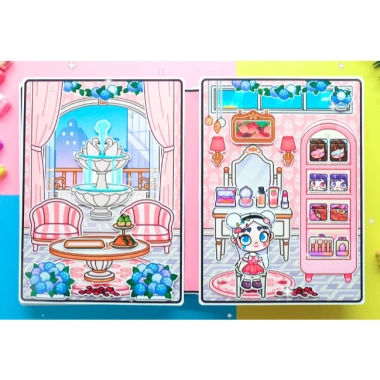 Búp bê giấy Avatar Ngôi nhà công chúa Nastya - Đồ chơi bóc dán thủ công, quà tặng bé, giá 94.600₫ 6