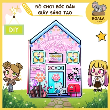 Búp bê giấy Cady House - Ngôi nhà Sứ sở kẹo ngọt, đồ chơi thủ công, chỉ 96.000đ 2