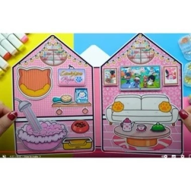 Búp bê giấy Cady House - Ngôi nhà Sứ sở kẹo ngọt, đồ chơi thủ công, chỉ 96.000đ 4