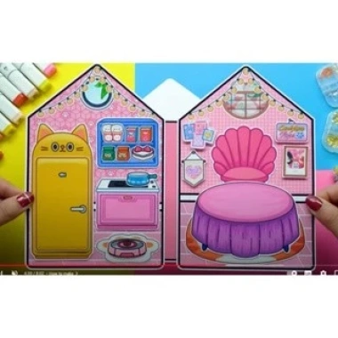 Búp bê giấy Cady House - Ngôi nhà Sứ sở kẹo ngọt, đồ chơi thủ công, chỉ 96.000đ 5
