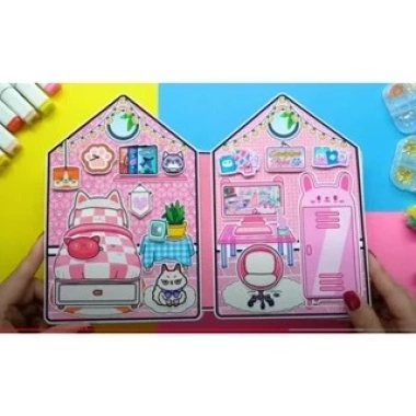 Búp bê giấy Cady House - Ngôi nhà Sứ sở kẹo ngọt, đồ chơi thủ công, chỉ 96.000đ 6