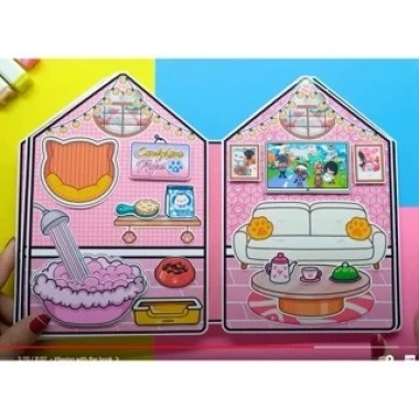 Búp bê giấy Cady House - Ngôi nhà Sứ sở kẹo ngọt, đồ chơi thủ công, chỉ 96.000đ 8