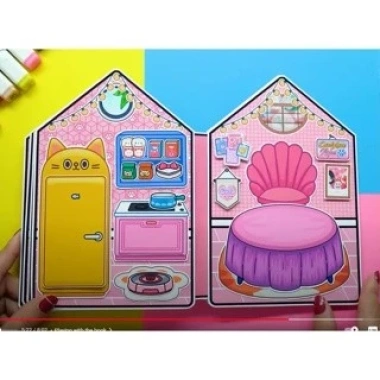 Búp bê giấy Cady House - Ngôi nhà Sứ sở kẹo ngọt, đồ chơi thủ công, chỉ 96.000đ 9