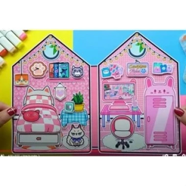Búp bê giấy Cady House - Ngôi nhà Sứ sở kẹo ngọt, đồ chơi thủ công, chỉ 96.000đ 10