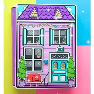 Búp bê giấy đồ chơi bóc dán thủ công Ngôi nhà Purple Blue - Toca Boca, giảm còn 119.000₫ 2