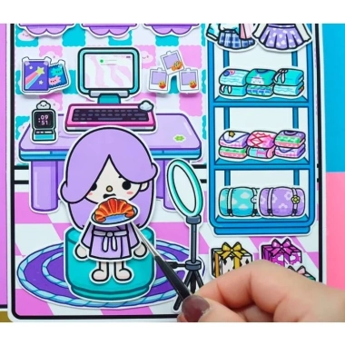 Búp bê giấy đồ chơi bóc dán thủ công Ngôi nhà Purple Blue - Toca Boca, giảm còn 119.000₫ 7