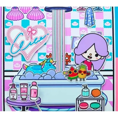 Búp bê giấy đồ chơi bóc dán thủ công Ngôi nhà Purple Blue - Toca Boca, giảm còn 119.000₫ 9
