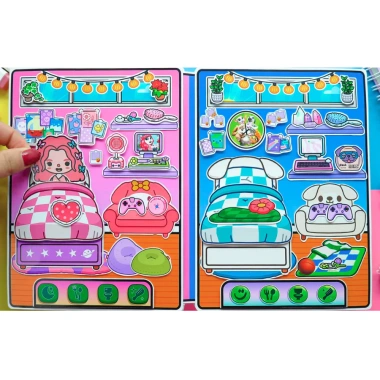 Búp bê giấy Ngôi nhà TOCA TOCA TOM & ANGELA – Quiet Book nhà Wednesday 119.040₫