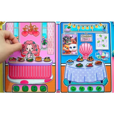 Búp bê giấy Ngôi nhà TOCA TOCA TOM & ANGELA – Quiet Book nhà Wednesday 119.040₫