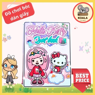 Búp bê giấy, ngôi nhà Tocaboca Hello Kitty – Đồ chơi tự làm bé gái, giảm 99.000đ