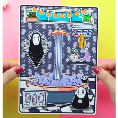 Búp bê giấy No Face Quiet Book - Ngôi nhà giáo dục, giảm giá 19% chỉ 89.420₫ 5