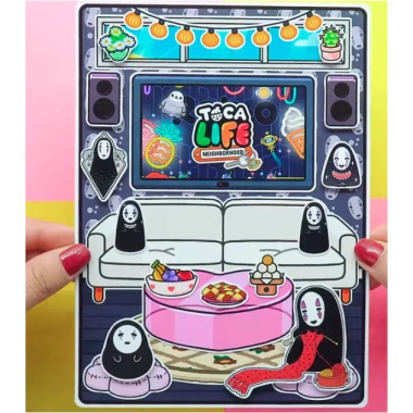 Búp bê giấy No Face Quiet Book - Ngôi nhà giáo dục, giảm giá 19% chỉ 89.420₫ 8