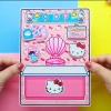 Búp bê giấy thủ công Tocaboca Hello Kitty - Ngôi nhà Squishy Kuromi, đồ chơi tự làm trẻ em, giảm giá 139k 8