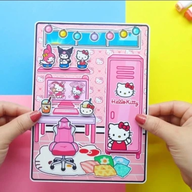 Búp bê giấy thủ công Tocaboca Hello Kitty - Ngôi nhà tự làm H19, giá chỉ 99.000 VNĐ 5 Búp bê giấy thủ công Tocaboca Hello Kitty - Ngôi nhà tự làm H19, giá chỉ 99.000 VNĐ 5