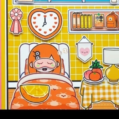 Búp bê giấy Toka World Quiet Book - Đồ chơi tự làm sáng tạo, giá 120k