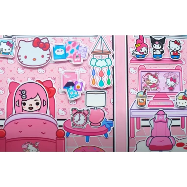 Búp bê giấy Wednesday Hello Kitty màu hồng - Giá ưu đãi 99.000 VNĐ, mới cho cô bé 6 Búp bê giấy Wednesday Hello Kitty màu hồng - Giá ưu đãi 99.000 VNĐ, mới cho cô bé 6