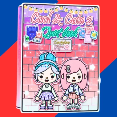 Búp bê giấy Wednesday Toca Boca COOL AND CUTE 2 - Giấy cao cấp, cứng cáp, rèn luyện tư duy logic - Giá 100.000₫ 2