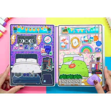 Búp bê giấy Wednesday Toca Boca COOL AND CUTE 2 - Giấy cao cấp, cứng cáp, rèn luyện tư duy logic - Giá 100.000₫ 3