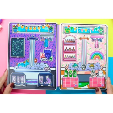 Búp bê giấy Wednesday Toca Boca COOL AND CUTE 2 - Giấy cao cấp, cứng cáp, rèn luyện tư duy logic - Giá 100.000₫ 4