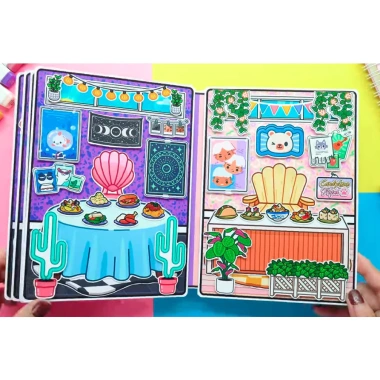 Búp bê giấy Wednesday Toca Boca COOL AND CUTE 2 - Giấy cao cấp, cứng cáp, rèn luyện tư duy logic - Giá 100.000₫ 6