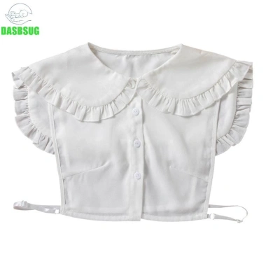 Búp bê Gothic Nhật Bản Dasbsug áo choàng xù ve, giả cổ xếp ly tháo rời, trang phục Swee