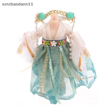 Búp bê Hanfu 16cm Đầm áo choàng và phụ kiện trang điểm cho bé gái - 67.980₫ 2