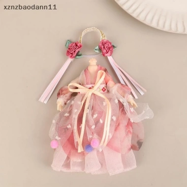 Búp bê Hanfu 16cm Đầm áo choàng và phụ kiện trang điểm cho bé gái - 67.980₫ 3