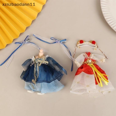 Búp bê Hanfu 16cm Đầm áo choàng và phụ kiện trang điểm cho bé gái - 67.980₫ 4