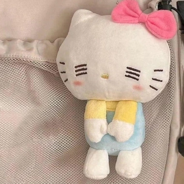 Búp Bê Hello Kitty Nhồi Bông Mềm Sang Trọng Móc Khóa Dây Chuyền Phụ Kiện Ba Lô Quà Tặng 66k