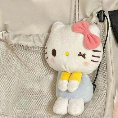 Búp Bê Hello Kitty Nhồi Bông Mềm Sang Trọng Móc Khóa Dây Chuyền Phụ Kiện Ba Lô Quà Tặng 66k