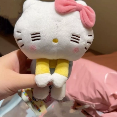 Búp Bê Hello Kitty Nhồi Bông Mềm Sang Trọng Móc Khóa Dây Chuyền Phụ Kiện Ba Lô Quà Tặng 66k