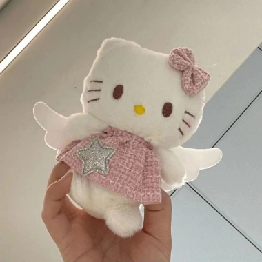 Búp Bê Nhồi Bông Hello Kitty - Móc Khóa, Mặt Dây Chuyền, Ba Lô Quà Tặng