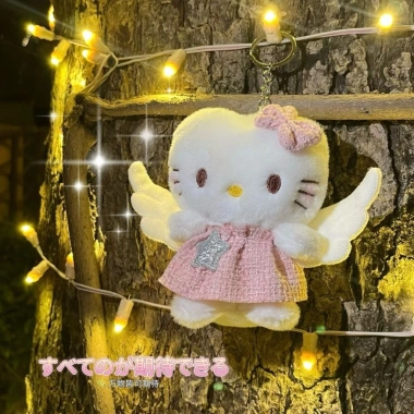 Búp Bê Nhồi Bông Hello Kitty - Móc Khóa, Mặt Dây Chuyền, Ba Lô Quà Tặng 5 Búp Bê Nhồi Bông Hello Kitty - Móc Khóa, Mặt Dây Chuyền, Ba Lô Quà Tặng 5