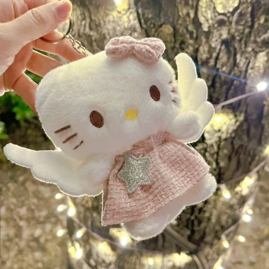 Búp Bê Nhồi Bông Hello Kitty - Móc Khóa, Mặt Dây Chuyền, Ba Lô Quà Tặng 6 Búp Bê Nhồi Bông Hello Kitty - Móc Khóa, Mặt Dây Chuyền, Ba Lô Quà Tặng 6