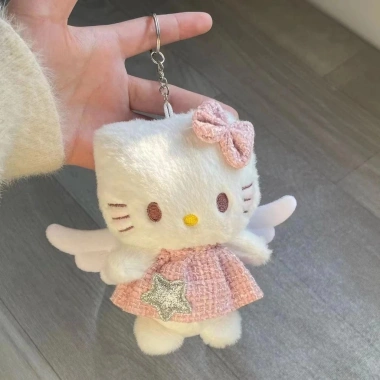 Búp Bê Nhồi Bông Hello Kitty - Móc Khóa, Mặt Dây Chuyền, Ba Lô Quà Tặng 10 Búp Bê Nhồi Bông Hello Kitty - Móc Khóa, Mặt Dây Chuyền, Ba Lô Quà Tặng 10