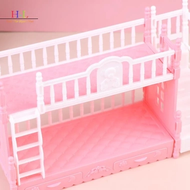 Búp Bê nội thất Châu Âu giường bunk đôi cho bé gái sinh nhật, giá ưu đãi 77.000₫ 2