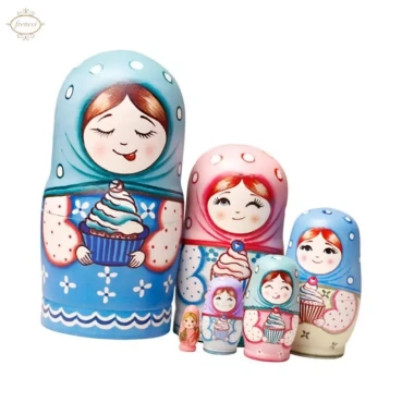 Búp Bê Tổ Nga 6 Miếng Gỗ – Matryoshka Sáng Tạo, Đồ Trang Trí Văn Phòng 251.900₫