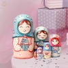 Búp Bê Tổ Nga 6 Miếng Gỗ – Matryoshka Sáng Tạo, Đồ Trang Trí Văn Phòng 251.900₫ 2