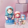 Búp Bê Tổ Nga 6 Miếng Gỗ – Matryoshka Sáng Tạo, Đồ Trang Trí Văn Phòng 251.900₫ 6