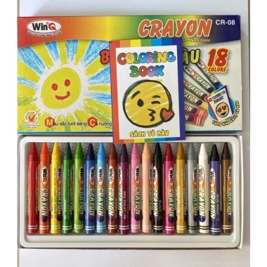 Búp sáp Thiên Long 12 cây - Màu vẽ an toàn cho bé, tô màu mượt mà, giảm giá 24.000₫ - POMI