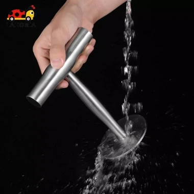 Burger Smasher Thịt Báo Chí 304 - Đế Thép Không Gỉ 9cm Tròn, Bấm BBQ và Bít Tết, Giá Ưu Đãi 185.900đ