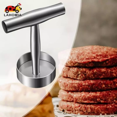 Burger Smasher Thịt Báo Chí 304 - Đế Thép Không Gỉ 9cm Tròn, Bấm BBQ và Bít Tết, Giá Ưu Đãi 185.900đ