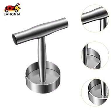 Burger Smasher Thịt Báo Chí 304 - Đế Thép Không Gỉ 9cm Tròn, Bấm BBQ và Bít Tết, Giá Ưu Đãi 185.900đ