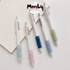 Bút 6 màu gel bấm siêu êm, đầu 0.5mm mực đen, đệm êm tay - Giá chỉ 25.000 VND