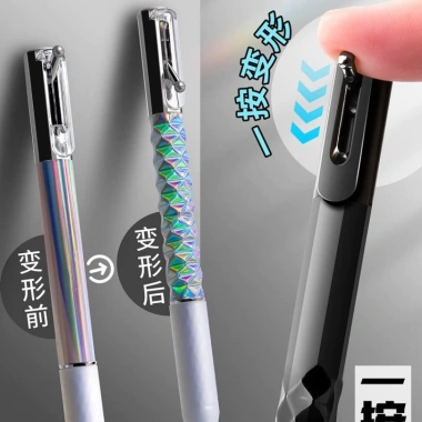 Bút bấm kim cương công nghệ cao 0,5mm Gel giảm căng thẳng kỳ thi - viết sáng tạo cho học sinh sành điệu 4