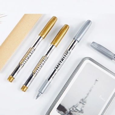Bút Baoke Metalic Nhũ Bạc Vàng cho Sổ Tay & Bullet Journal Giá 13.000₫ 3 Bút Baoke Metalic Nhũ Bạc Vàng cho Sổ Tay & Bullet Journal Giá 13.000₫ 3