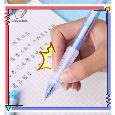Bút bi đen 0.5mm 4 cây hộp - Có mùi thơm, viết mượt, chuyên dụng thi cử, giảm giá 35.000