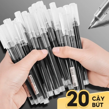 Bút bi gel 0.5mm set 20 cây – Ngòi mảnh, viết chữ đẹp, mực nhanh khô, không lem, êm tay, chỉ 62.160₫